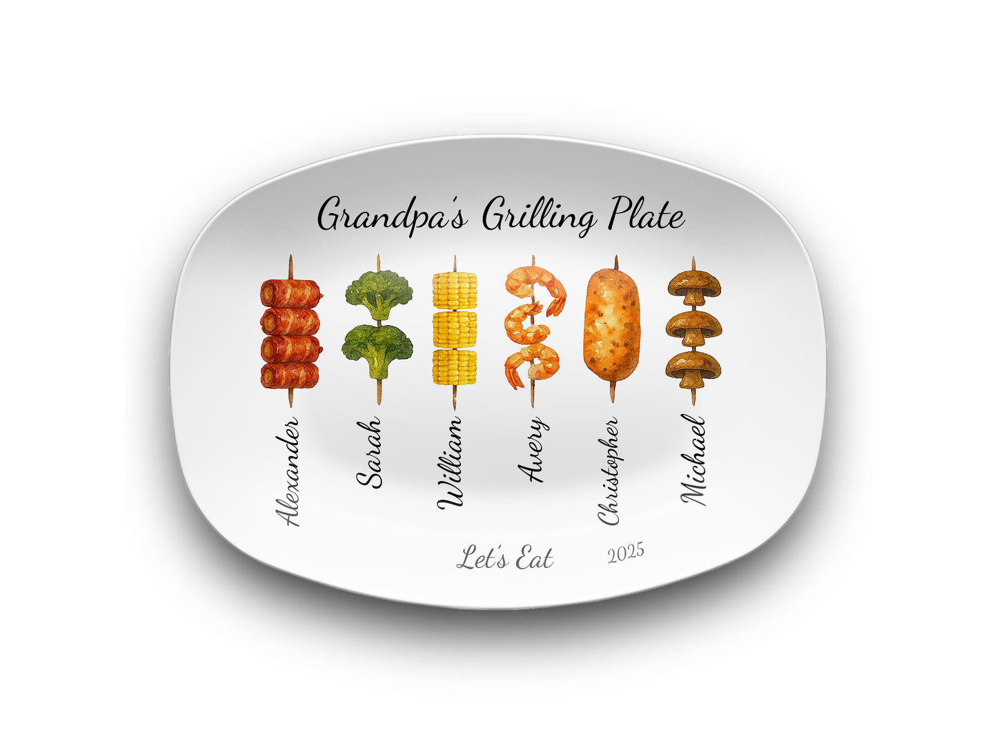 Grilling Day Platter Personalized