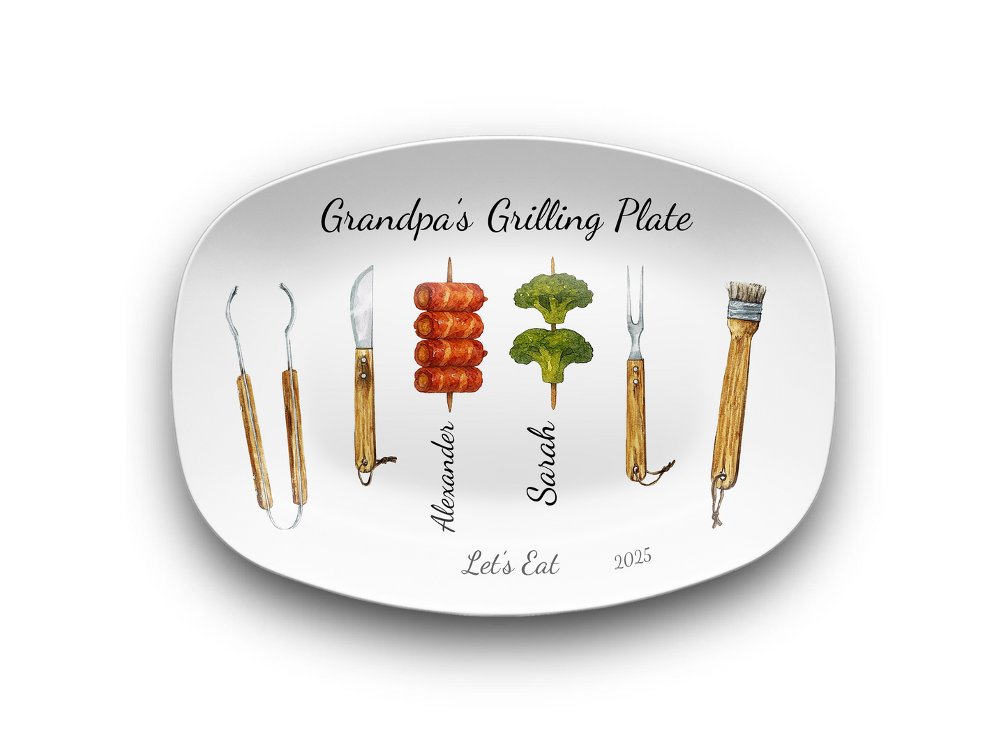 Grilling Day Platter Personalized