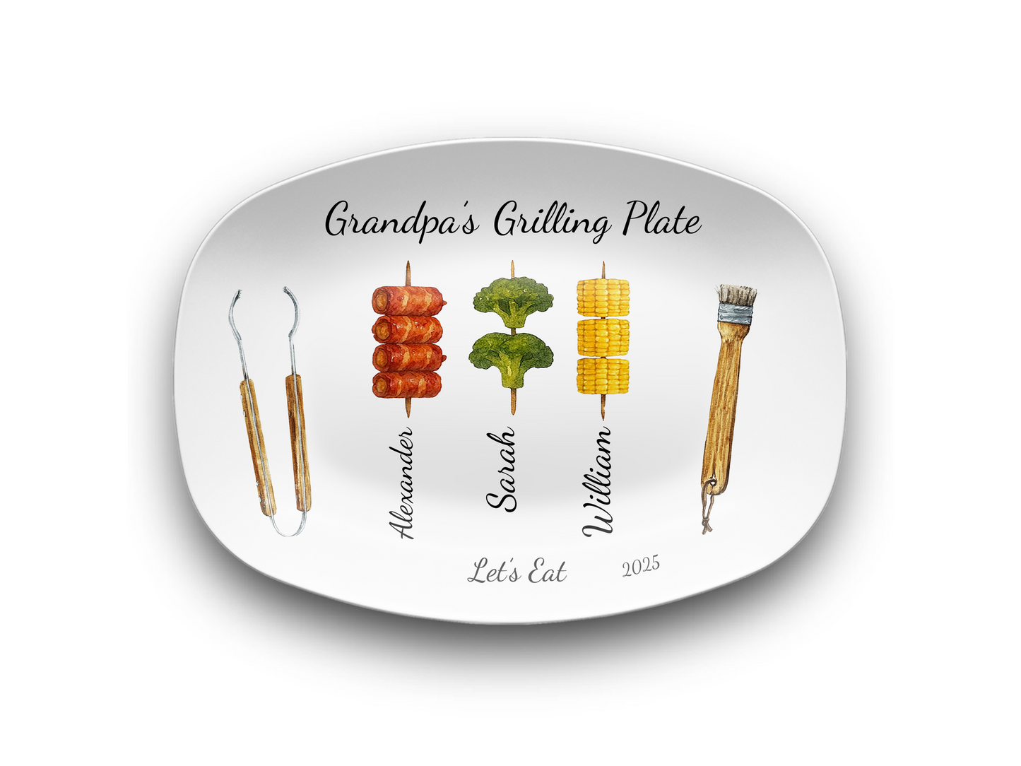 Grilling Day Platter Personalized