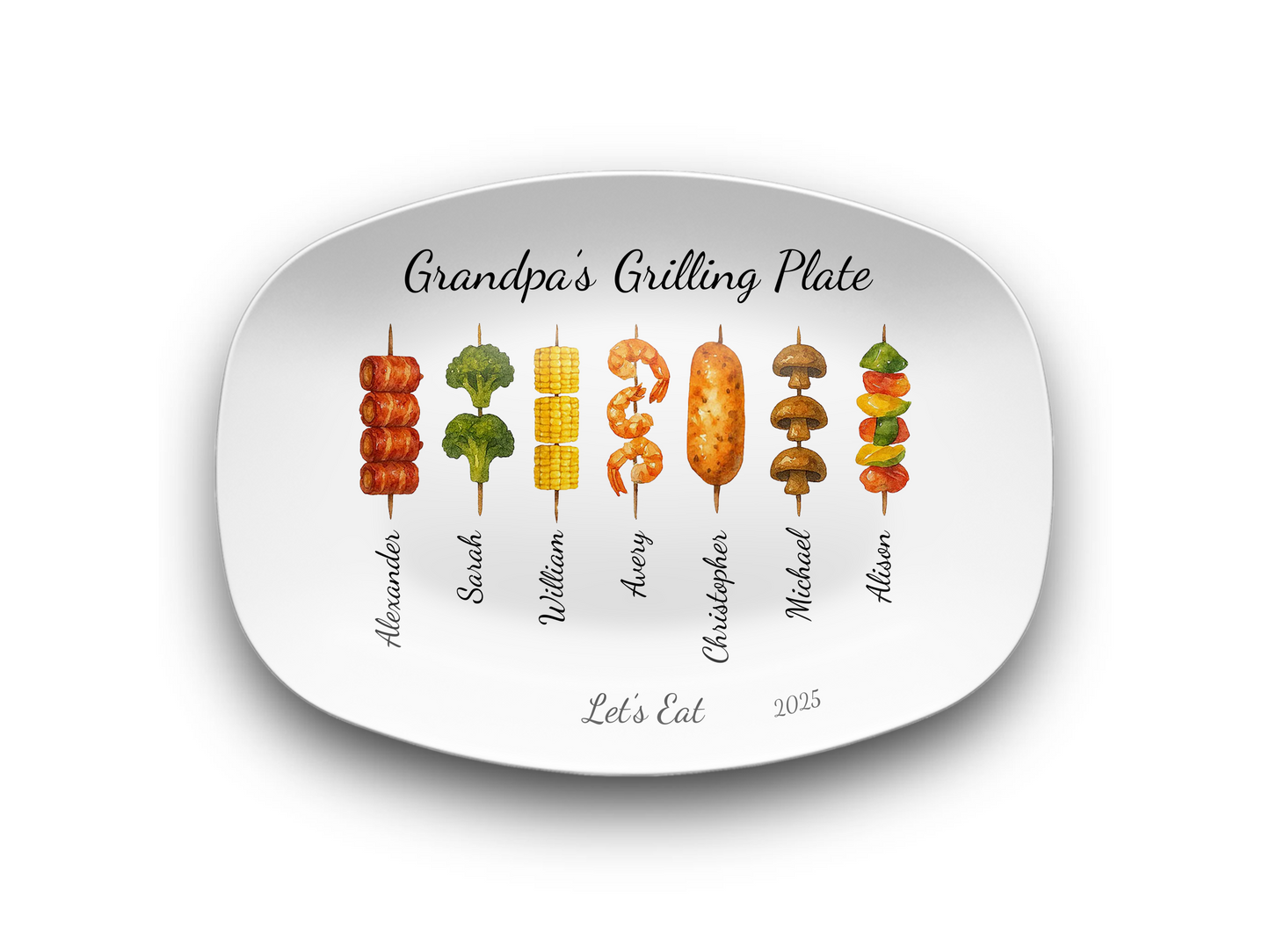 Grilling Day Platter Personalized