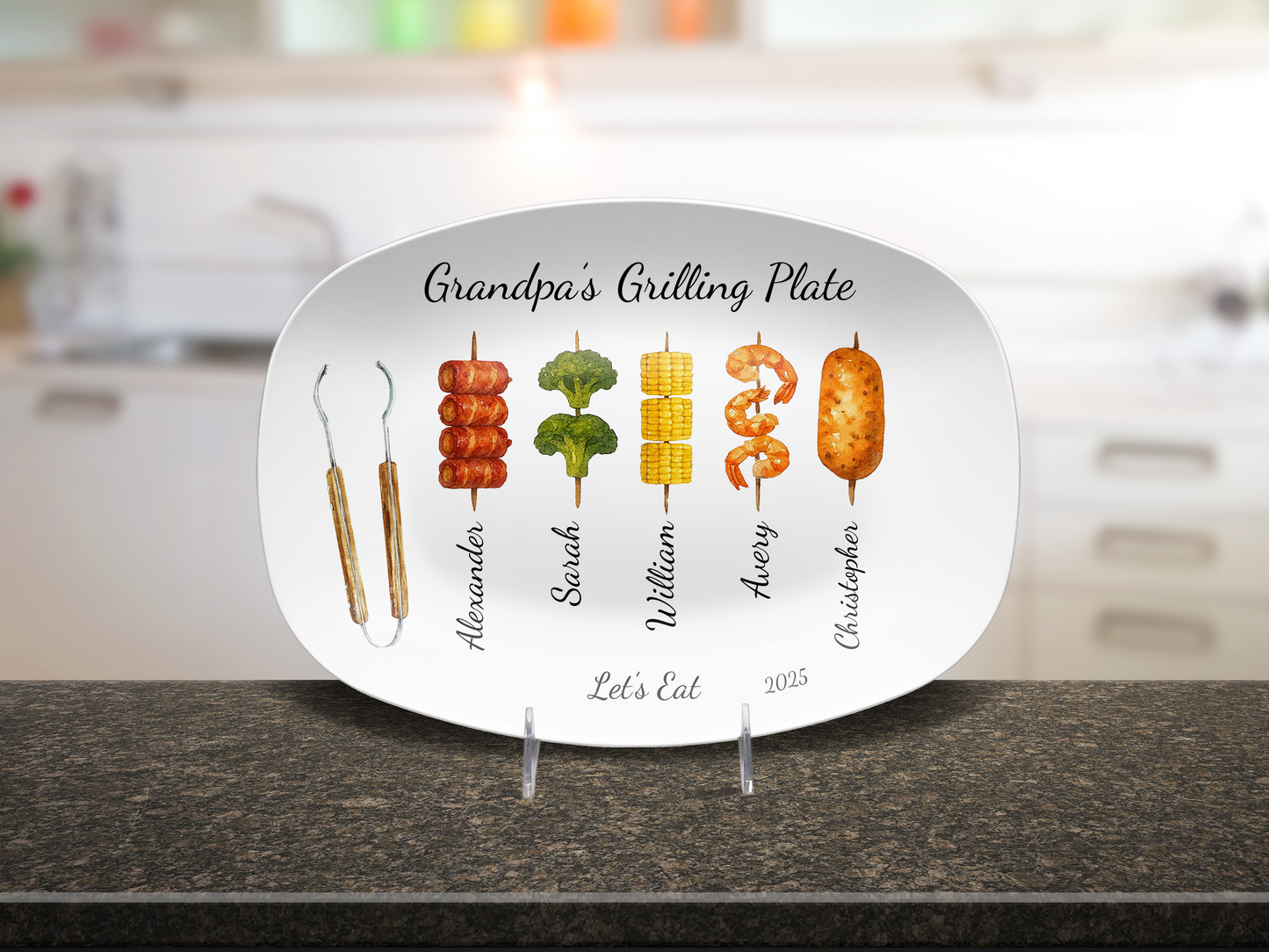 Grilling Day Platter Personalized