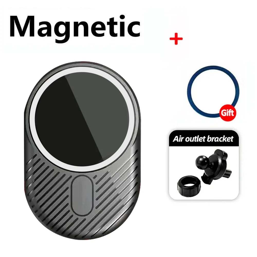 100W Fast Car Wireless Chargers Magnetic Car Air Vent Phone Holder for iPhone 16 14 15 Pro Max Samsung Macsafe Charging Station