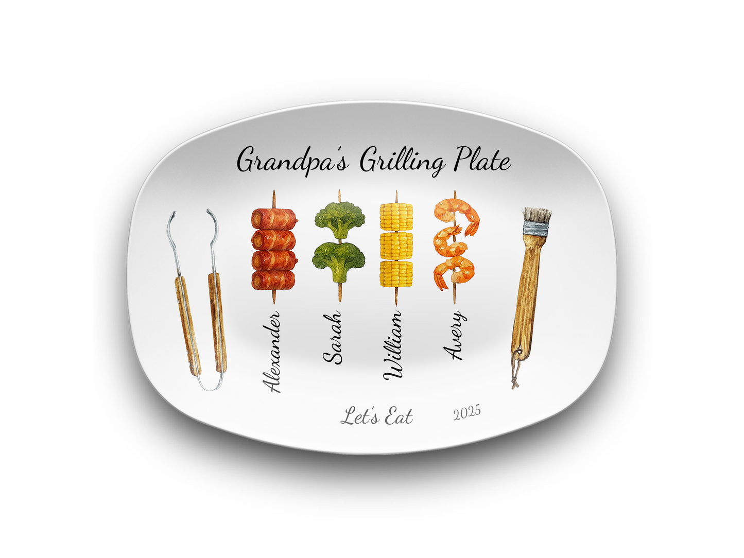Grilling Day Platter Personalized