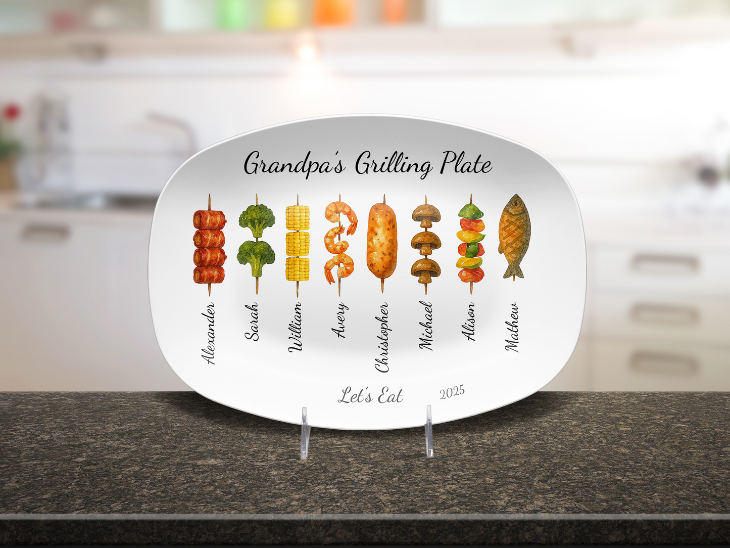Grilling Day Platter Personalized