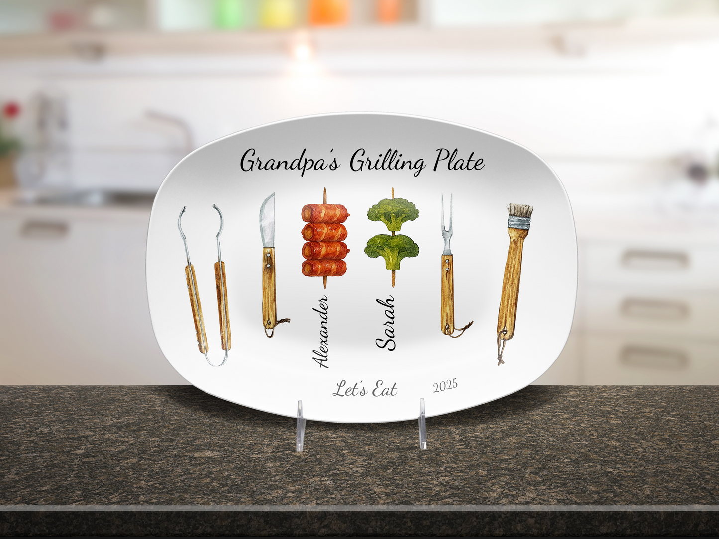 Grilling Day Platter Personalized