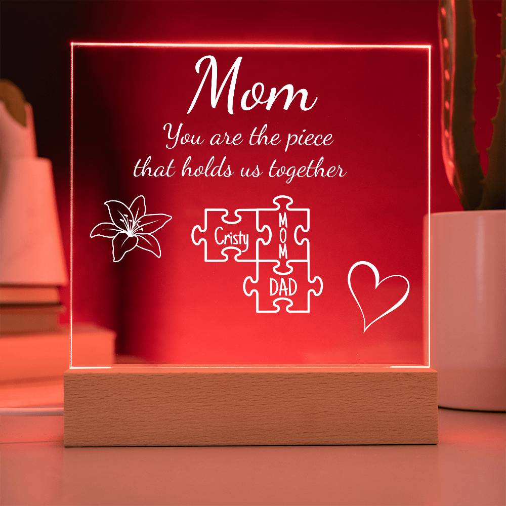 Mom Puzzle Acrylic Personalized