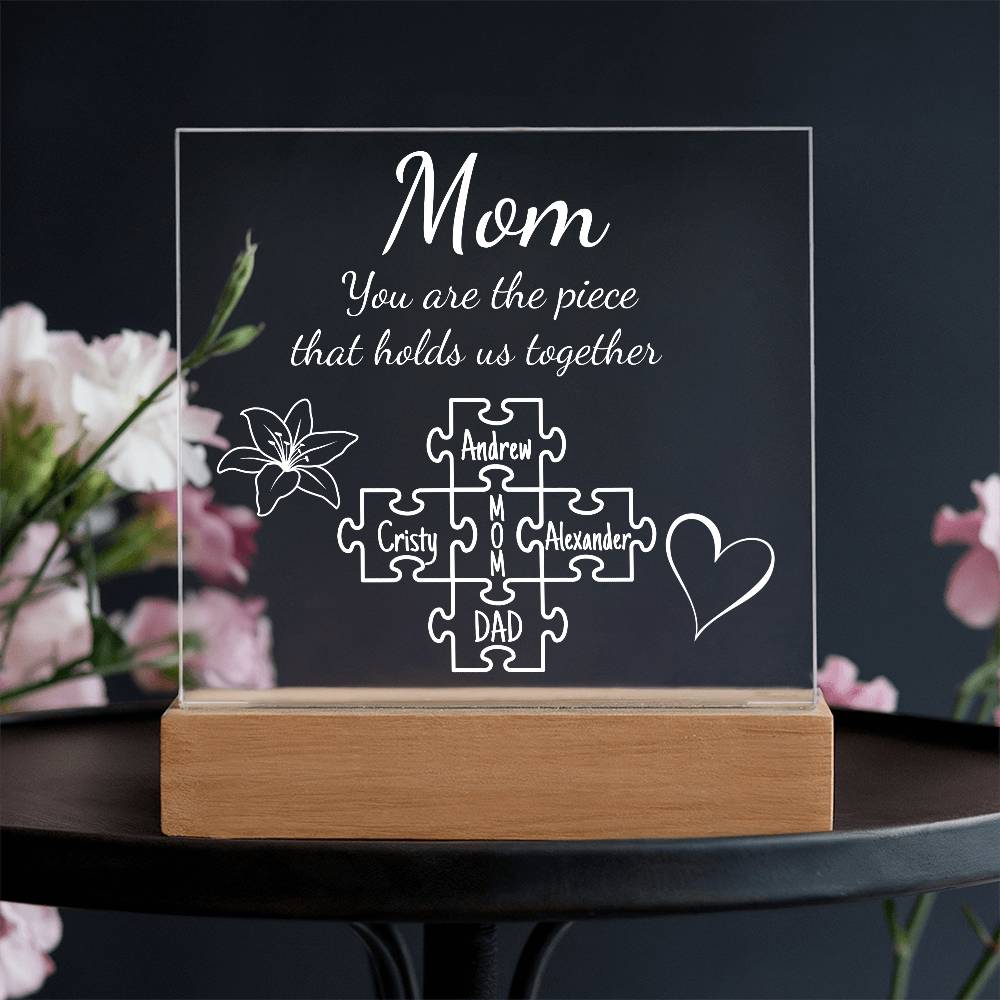 Mom Puzzle Acrylic Personalized