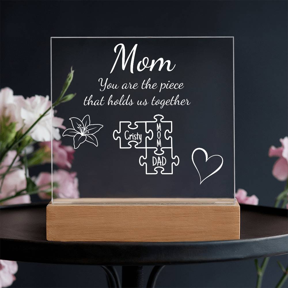 Mom Puzzle Acrylic Personalized