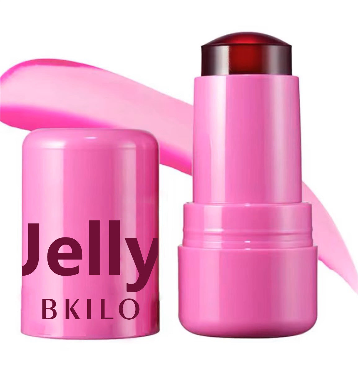 Jelly Cheek Blush Cheek Lip Tint Long Lasting Moisturized Blusher Sticker Lip Gloss 4 Colors Facial Contour Rouge Makeup