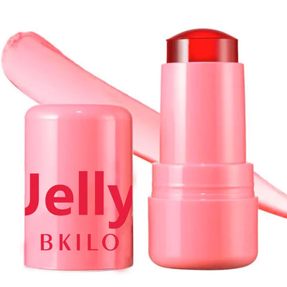 Jelly Cheek Blush Cheek Lip Tint Long Lasting Moisturized Blusher Sticker Lip Gloss 4 Colors Facial Contour Rouge Makeup