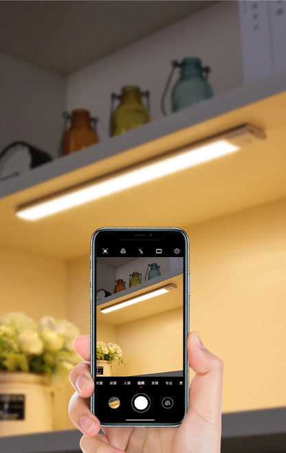 Night light LED Cabinet Light USB Rechargeable Motion Sensor Light Suitable For Kitchen Wardrobe Cabinet Lighting 30cm/40cm/50cm