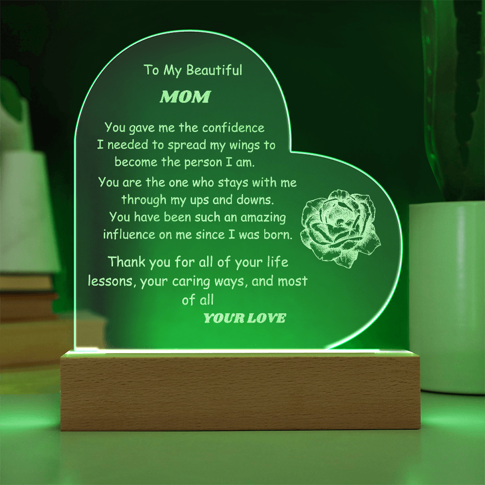 To My Beautiful Mom shaded rose