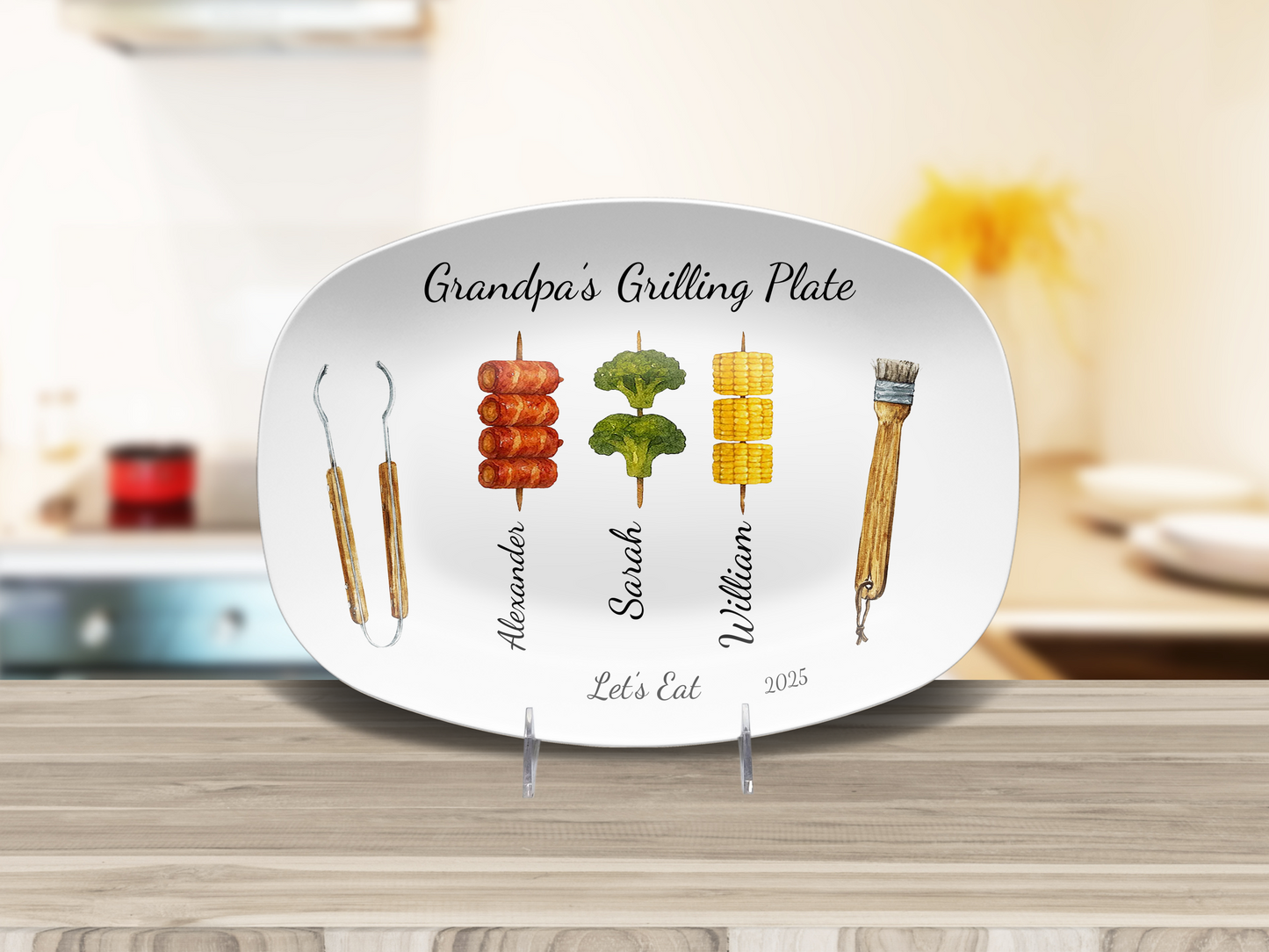 Grilling Day Platter Personalized