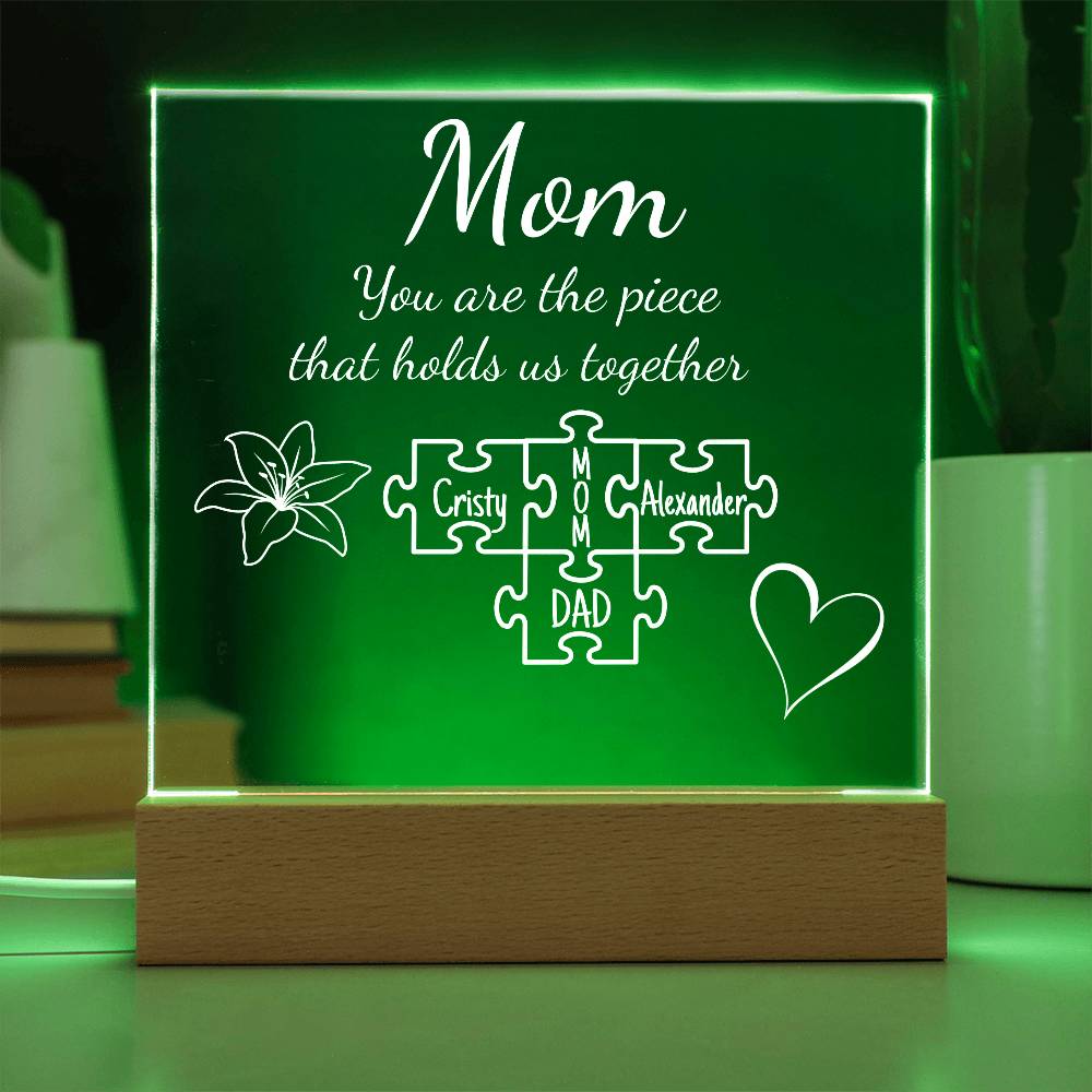 Mom Puzzle Acrylic Personalized