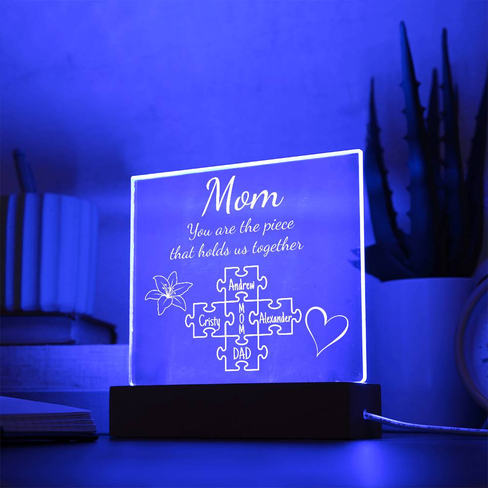 Mom Puzzle Acrylic Personalized