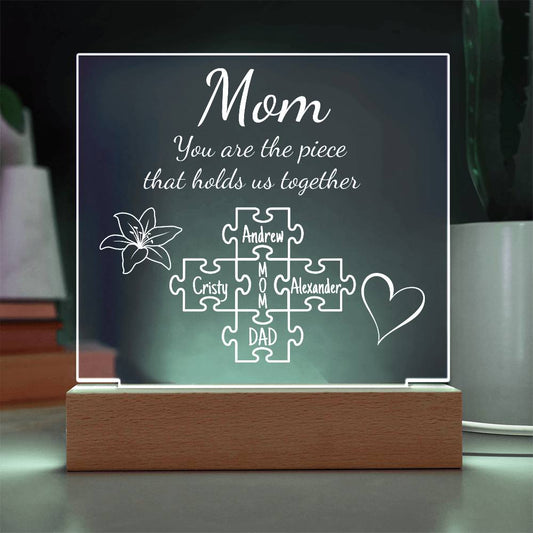 Mom Puzzle Acrylic Personalized
