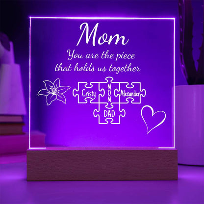 Mom Puzzle Acrylic Personalized